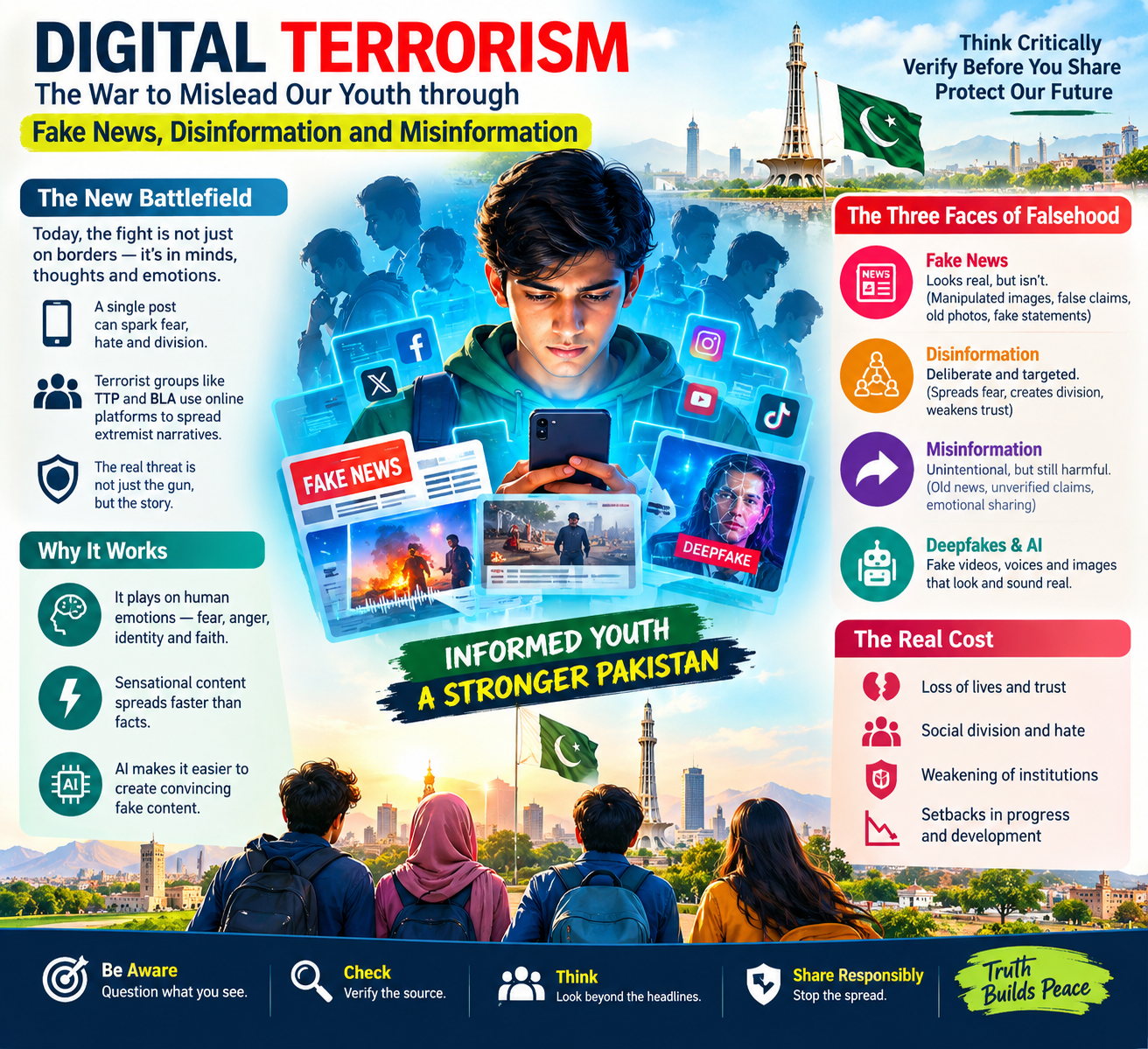 Digital Terrorism: The Battle to Mislead Young People Through Fake News, Disinformation and Misinformation